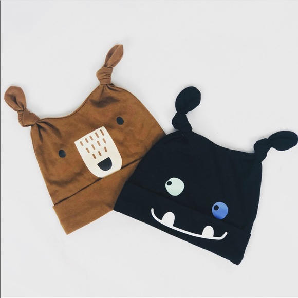 First Impressions Other - Baby 2pc Bandana Monster Halloween Beanie Hats